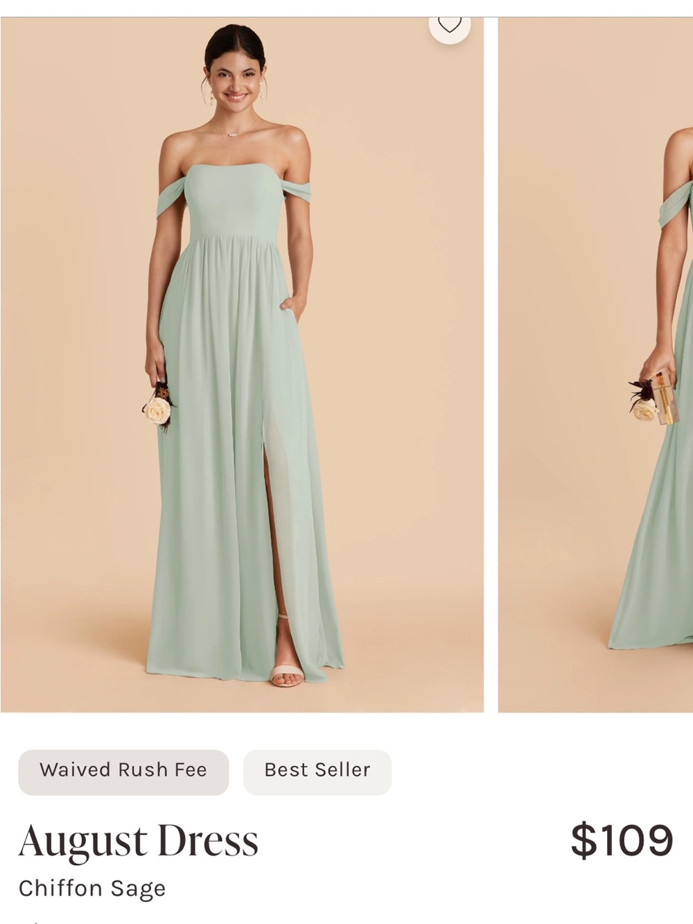 NWT Birdy Grey “August” bridesmaids dress